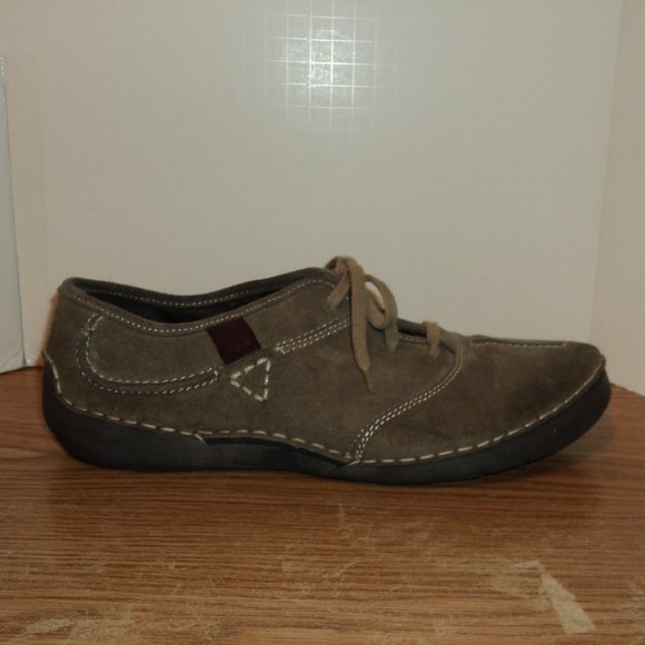 Josef Seibel Women's Size 42 (US 11) Shoes Loafers Suede Taupe Lace Up - Picture 6 of 12